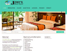 Tablet Screenshot of jonysbeachresortboracay.com